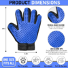 Five Finger Deshedding Glove for Cats and Dogs