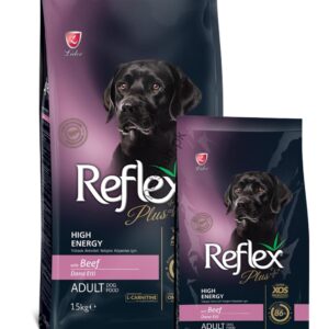 Reflex Plus Adult Dog Food Beef High Energy