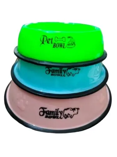 Colour Plastic Bowl For Cats and Dogs
