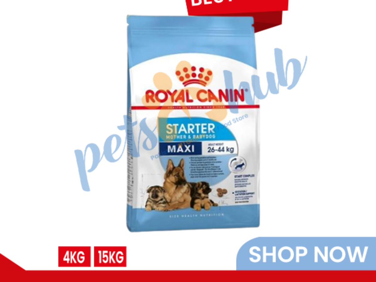 Royal canin maxi starter mother and baby dog clearance