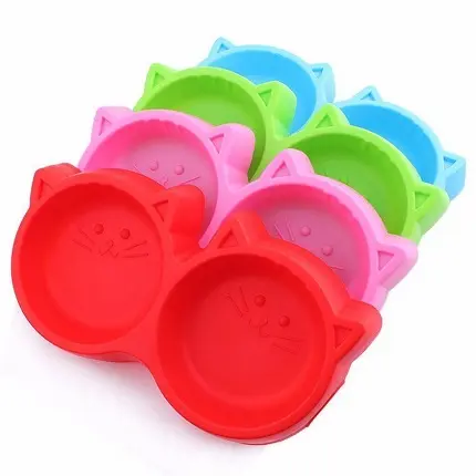 Dubble Side Cat Face Bowl