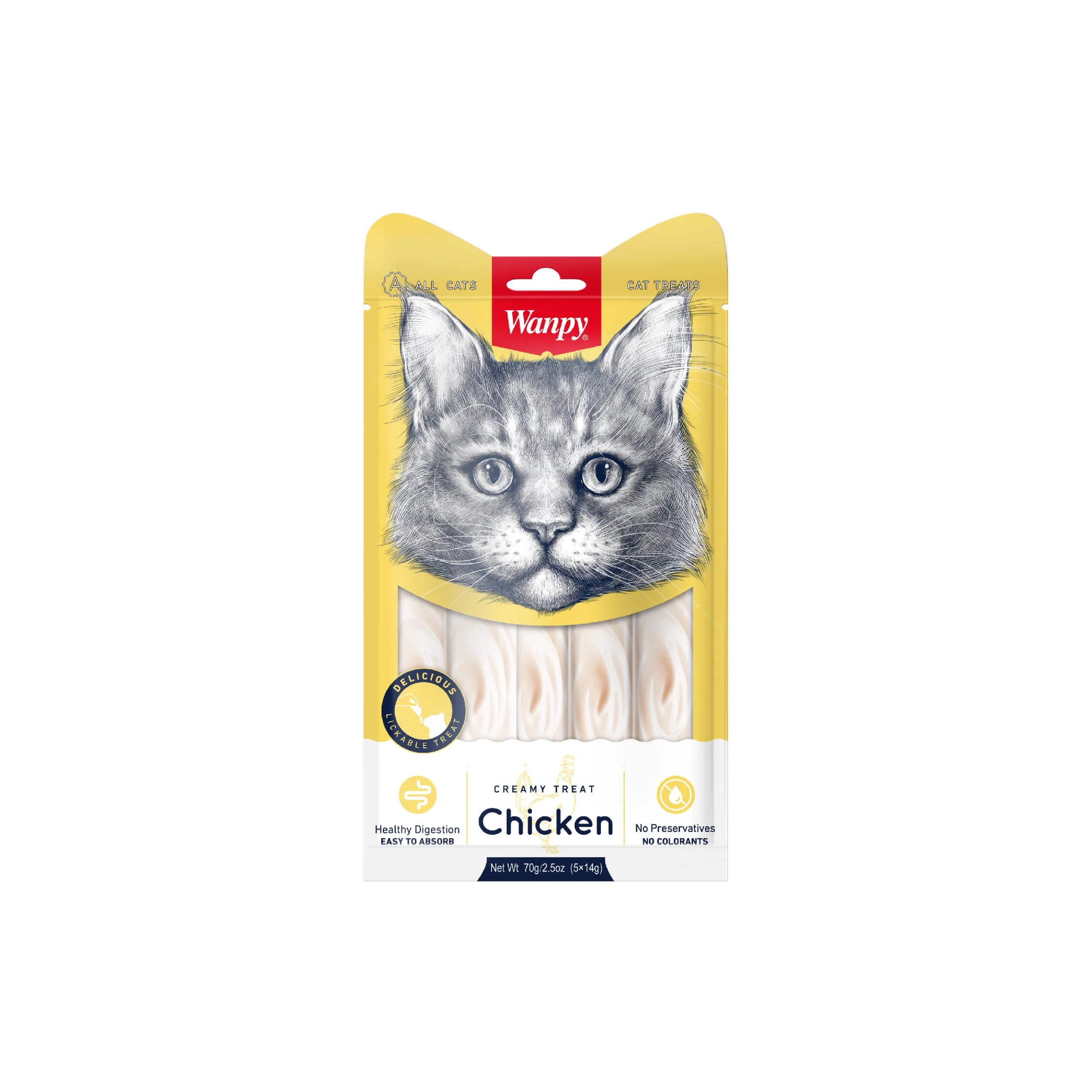 Wanpy Creamy Treats Chicken For Cat - 70 Grams