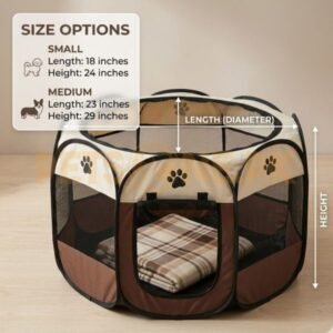 Foldable Pet Tent for Cats and Dogs