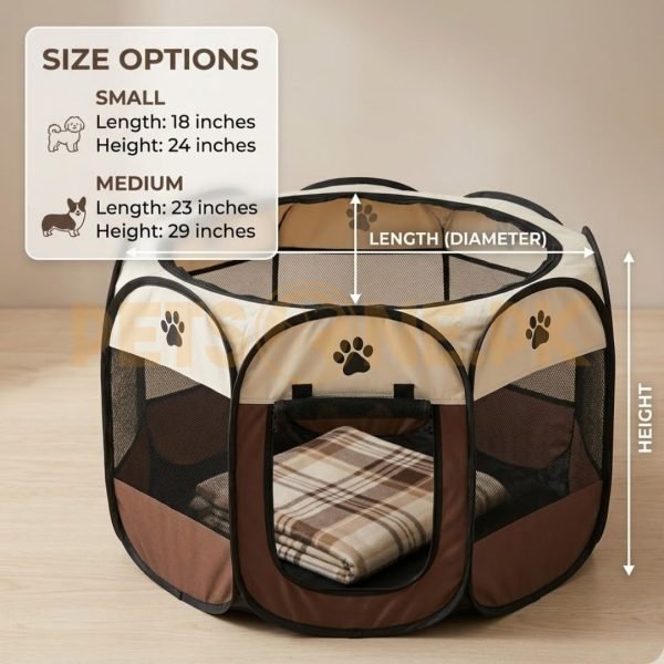 Foldable Pet Tent for Cats and Dogs