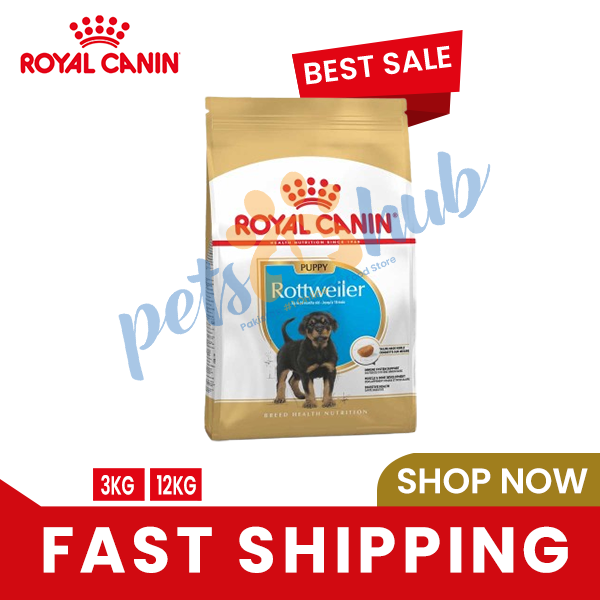 Royal Canin Rottweiler Puppy Food 3kg and 12kg Price in Pakistan Petshub.pk