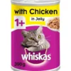 Whiskas Chicken Jelly Cat Food Tin 390gm