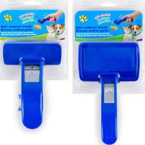 Button Blue Brush For Cats and Dogs