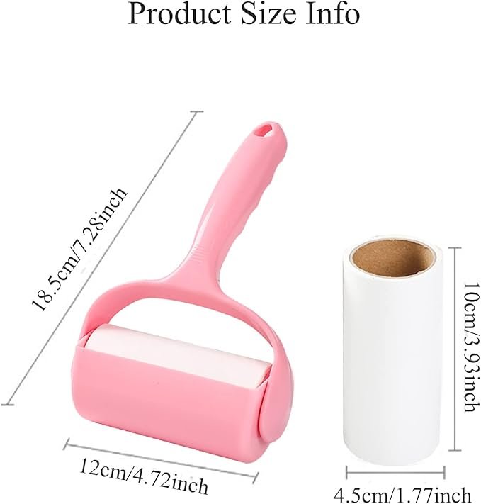 Lint Roller with 2 Extra Refill extra sticker pet hair