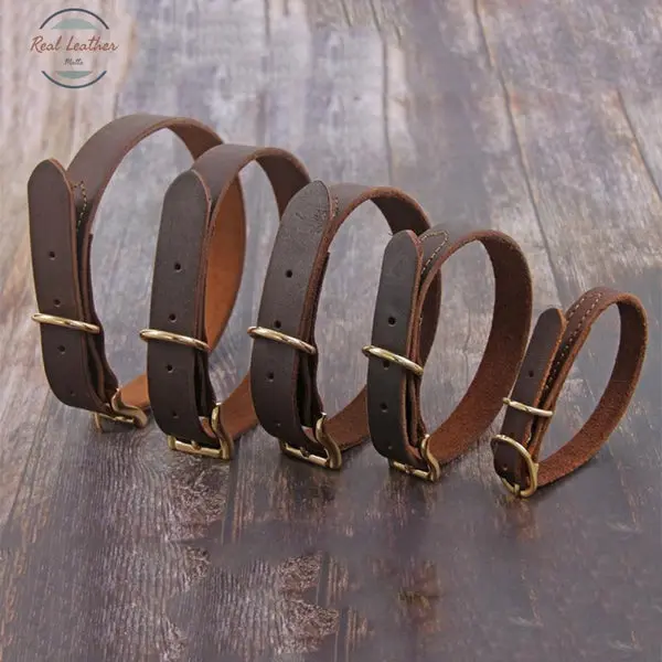 Dog Leather Collar