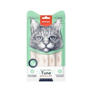 Wanpy Creamy Lickable Treats Tuna & Scallop For Cat