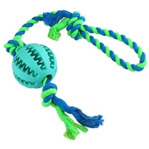 dog treat ball with rope toys