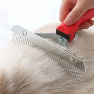 Alternative view of Undercoat Rake Comb For Dogs Stainless Steel
