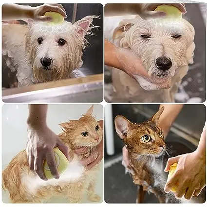 Silicone Massage Bath Brush For Cats and Dogs - Image 4