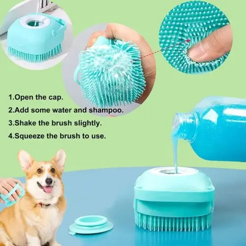Silicone Massage Bath Brush For Cats and Dogs - Image 3