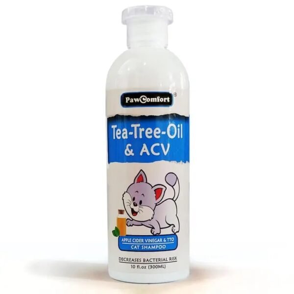 PawComfort Tea Tree Oil and ACV Shampoo For Cats