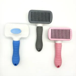 Pet Grooming Tool Self Cleaning Slicker Brush For Dogs And Cats