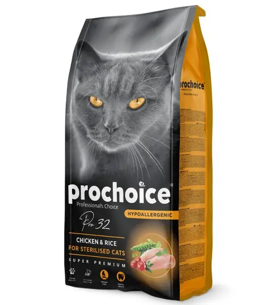 Prochoice Pro 32 Chicken & Rice Sterilized Adult Cat Food