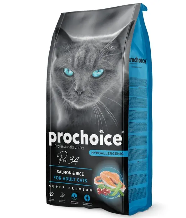 Prochoice Pro 34 Salmon & Rice Hypoallergenic Adult Cat Food