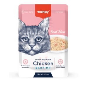 Wanpy Real Meat Fillet in Jelly Chicken & Shrimp - 85gm