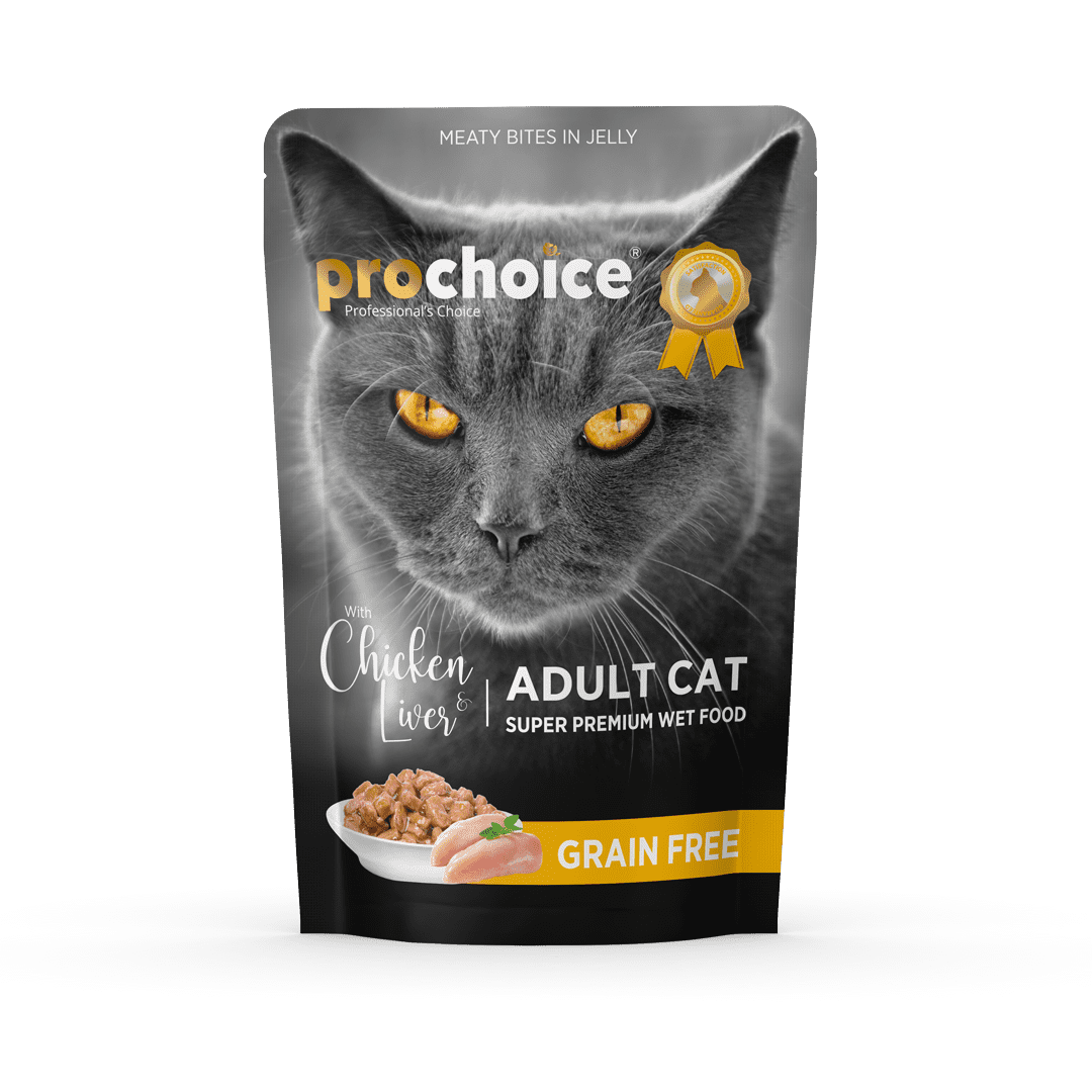 Prochoice Chicken and Liver Chunks in Jelly For Adult Cats – 85 Gram