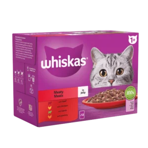 Whiskas 1+ Meaty Meals in in Jelly Adult Wet Cat Food