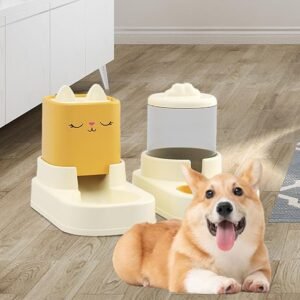Automatic Pet Feeder and Water Dispenser Set For Cats and Dogs
