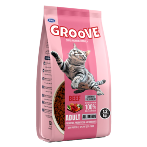Groove Cat Food – Beef Flavor – 1.2 KG