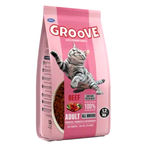 Groove Cat Food – Beef Flavor – 1.2 KG