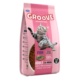 Groove Cat Food – Fish Flavor – 1.2 KG