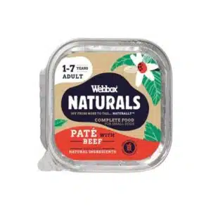 Webbox Naturals, Beef Pate Wet Food for Adult Dogs