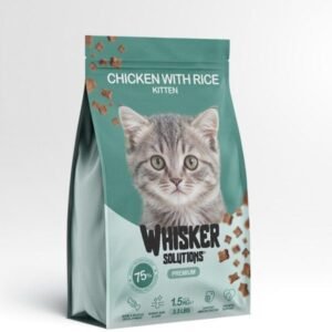 Whisker Premium Solution Kitten Food Chicken And Rice