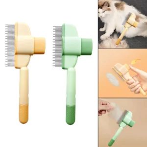 Long Head Self-Clean Pet Grooming Comb